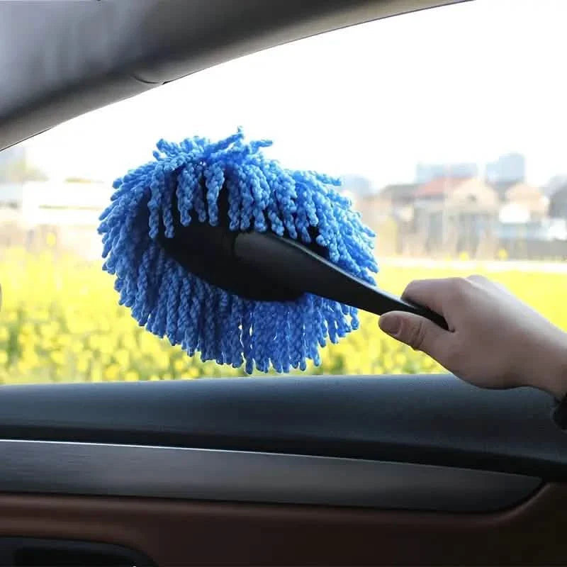 Microfiber Car Duster with Plastic Handle - Interior Cleaning Brush DailySale