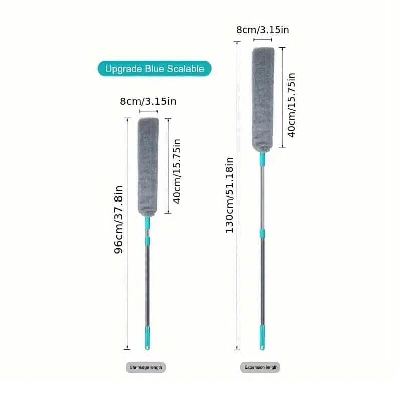 Microfiber Wet Dry Retractable Dusting Brush with Extension Rod DailySale