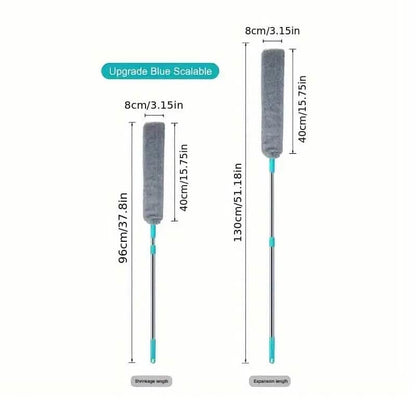 Microfiber Wet Dry Retractable Dusting Brush with Extension Rod DailySale