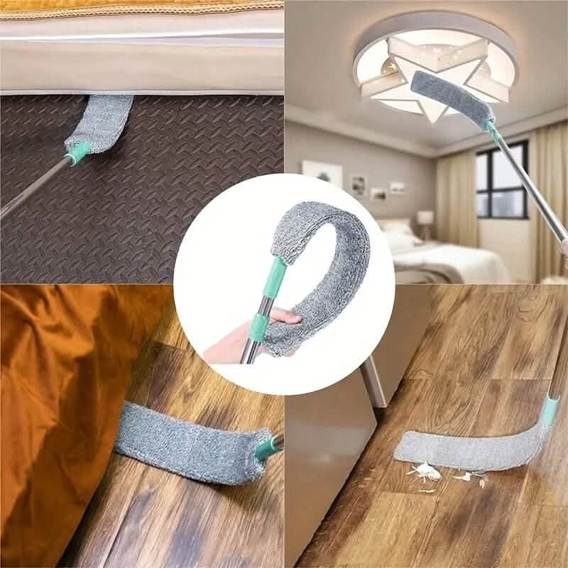 Microfiber Wet Dry Retractable Dusting Brush with Extension Rod DailySale