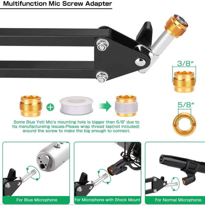 Microphone Arm Stand with Mic Boom Arm Stand DailySale