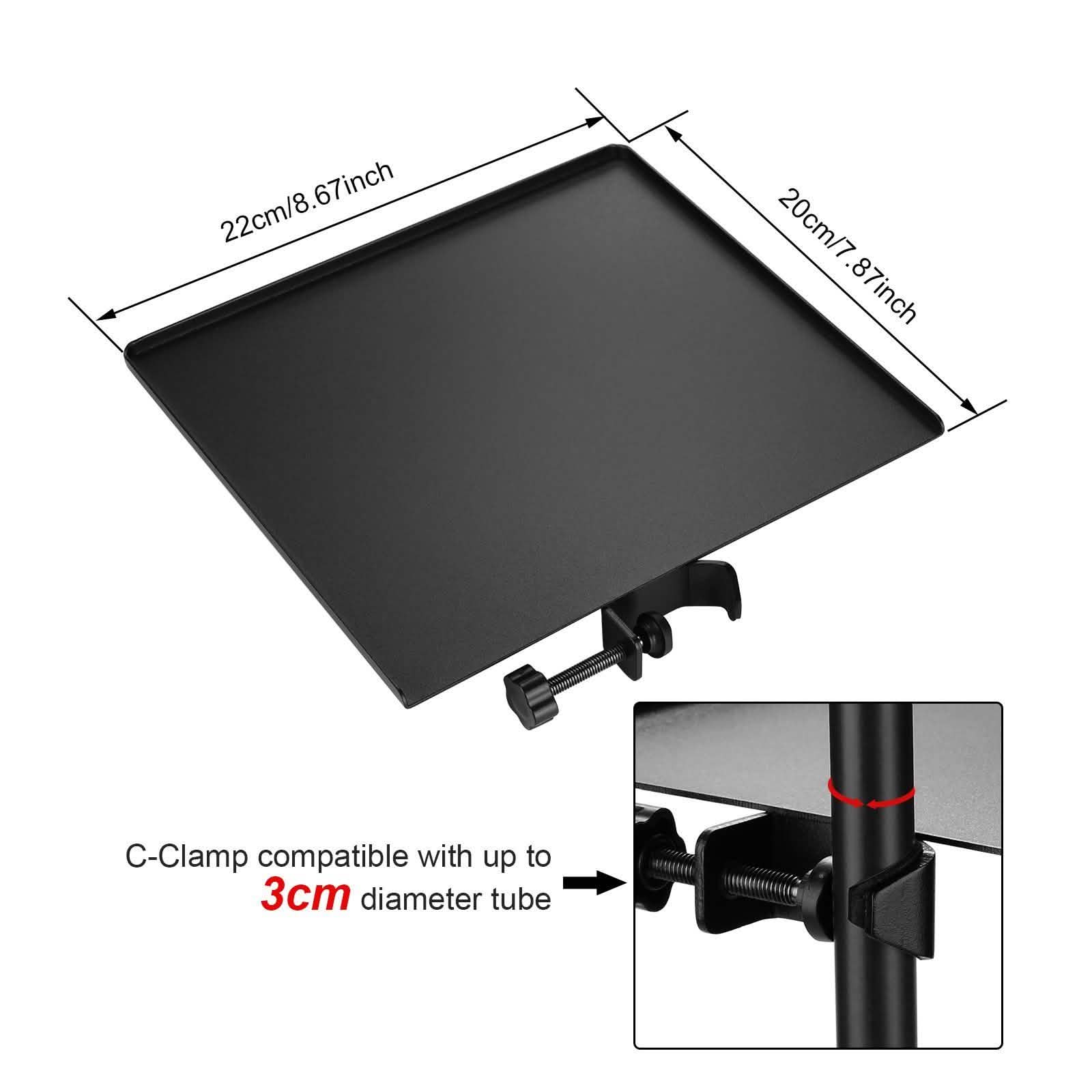 Microphone Stand Tray Clamp-on Rack Shelf Holder for Music Sheet DailySale