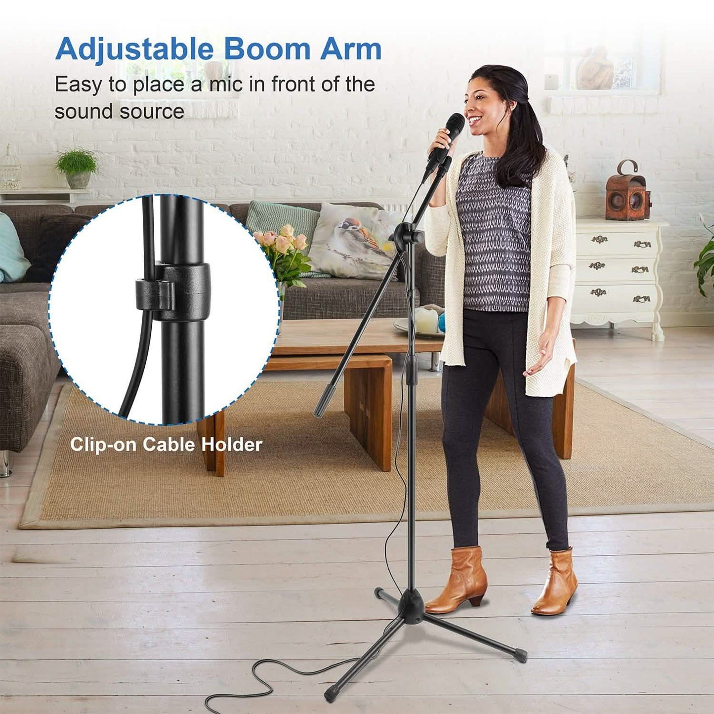 Microphone Stands Tripod Boom Mic Holders DailySale
