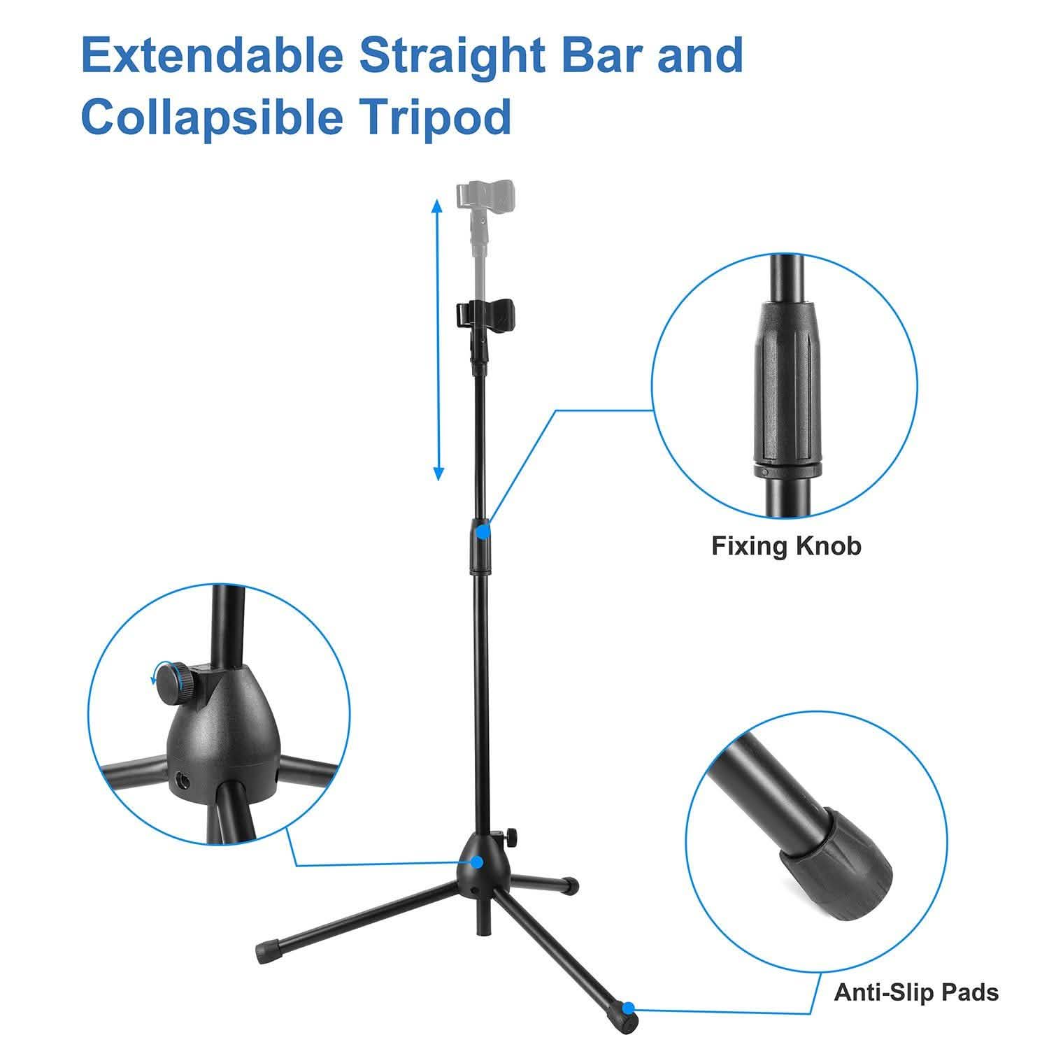 Microphone Stands Tripod Boom Mic Holders DailySale