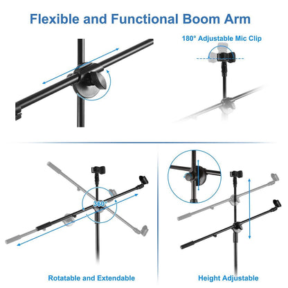 Microphone Stands Tripod Boom Mic Holders DailySale
