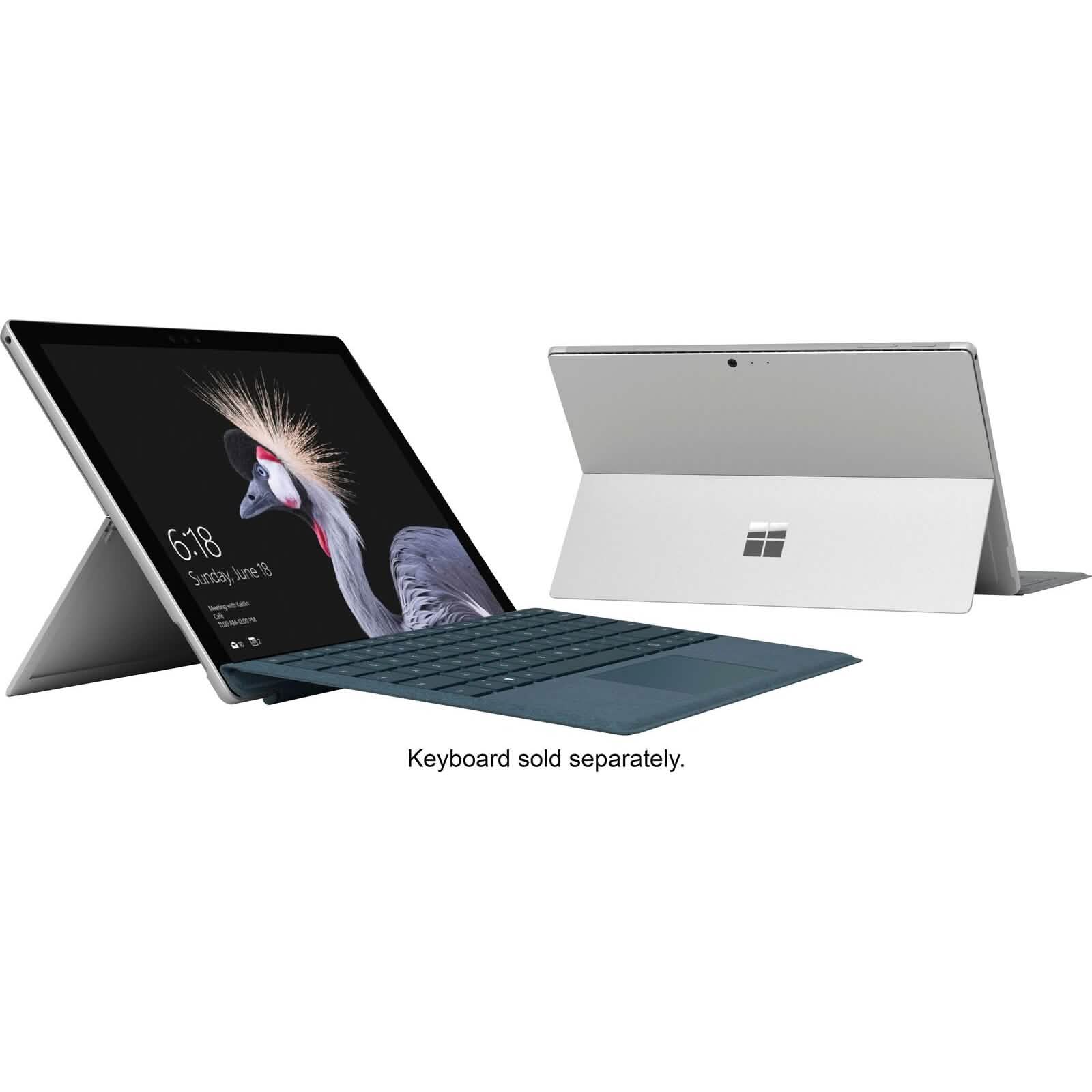 Microsoft Surface Pro 5 12.3" Core i5 4GB RAM 128GB SSD Silver FJT-00001 (Refurbished) DailySale