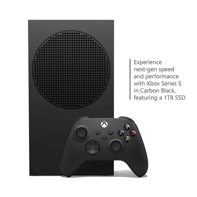 Microsoft Xbox Series S 1TB SSD Console Carbon Black Includes Xbox Wireless Controller (Refurbished) DailySale