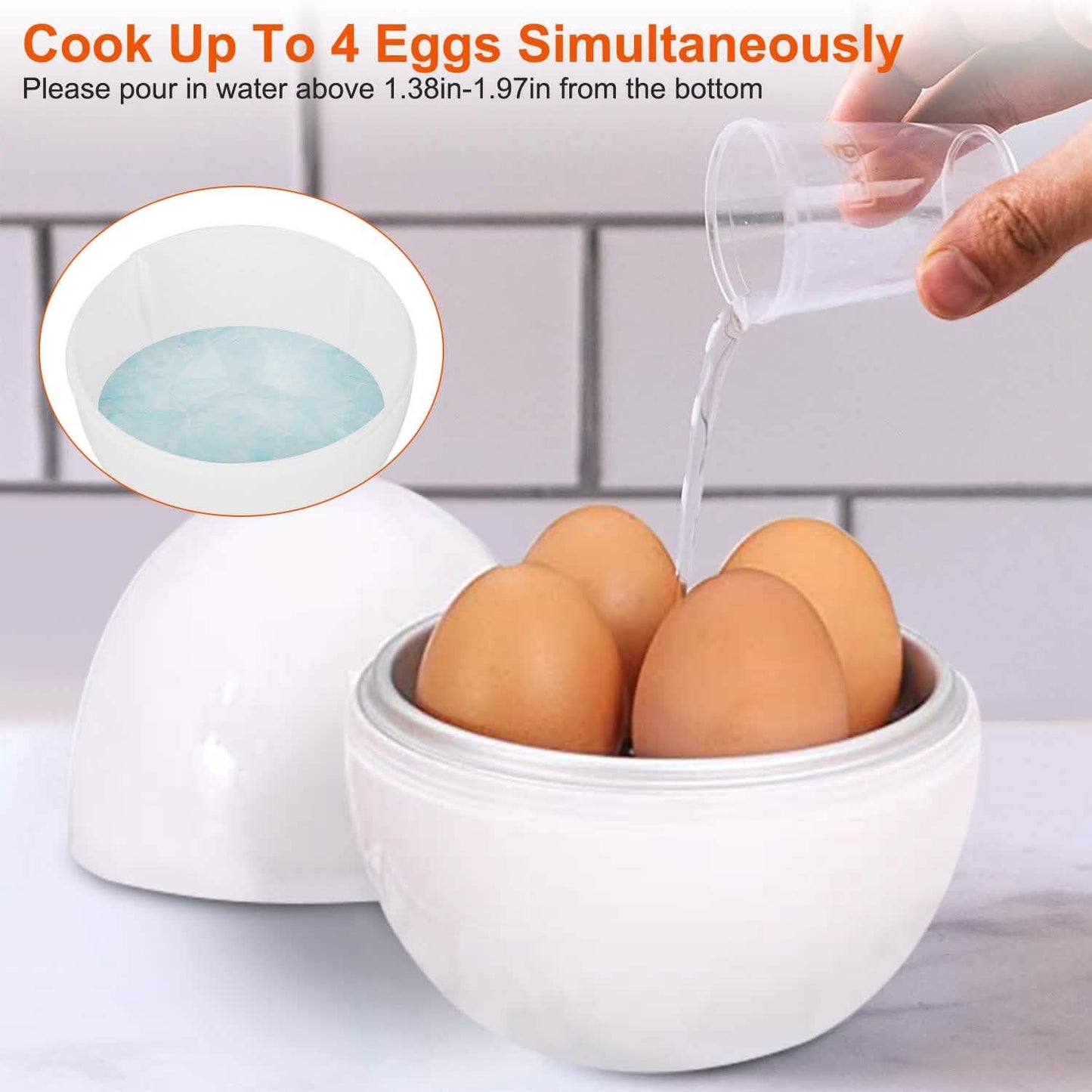 Microwave Egg Broiler Cooker Up to 4 Eggs DailySale