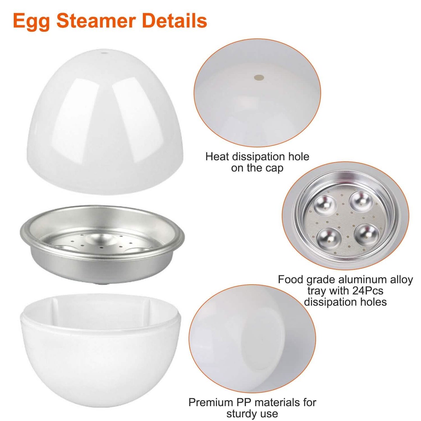 Microwave Egg Broiler Cooker Up to 4 Eggs DailySale