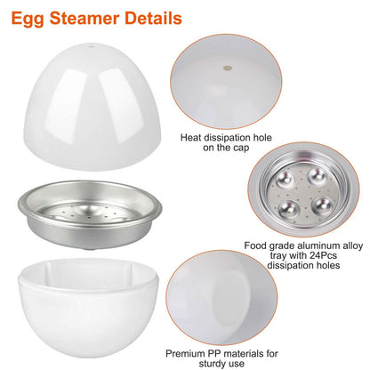 Microwave Egg Broiler Cooker Up to 4 Eggs DailySale