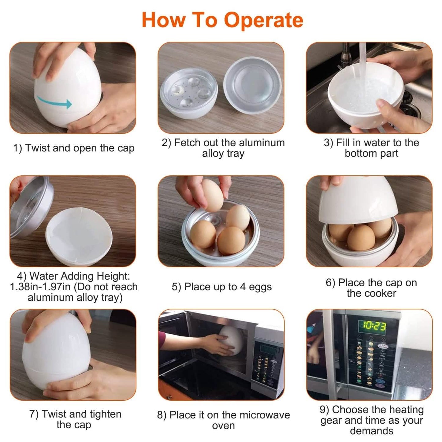 Microwave Egg Broiler Cooker Up to 4 Eggs DailySale