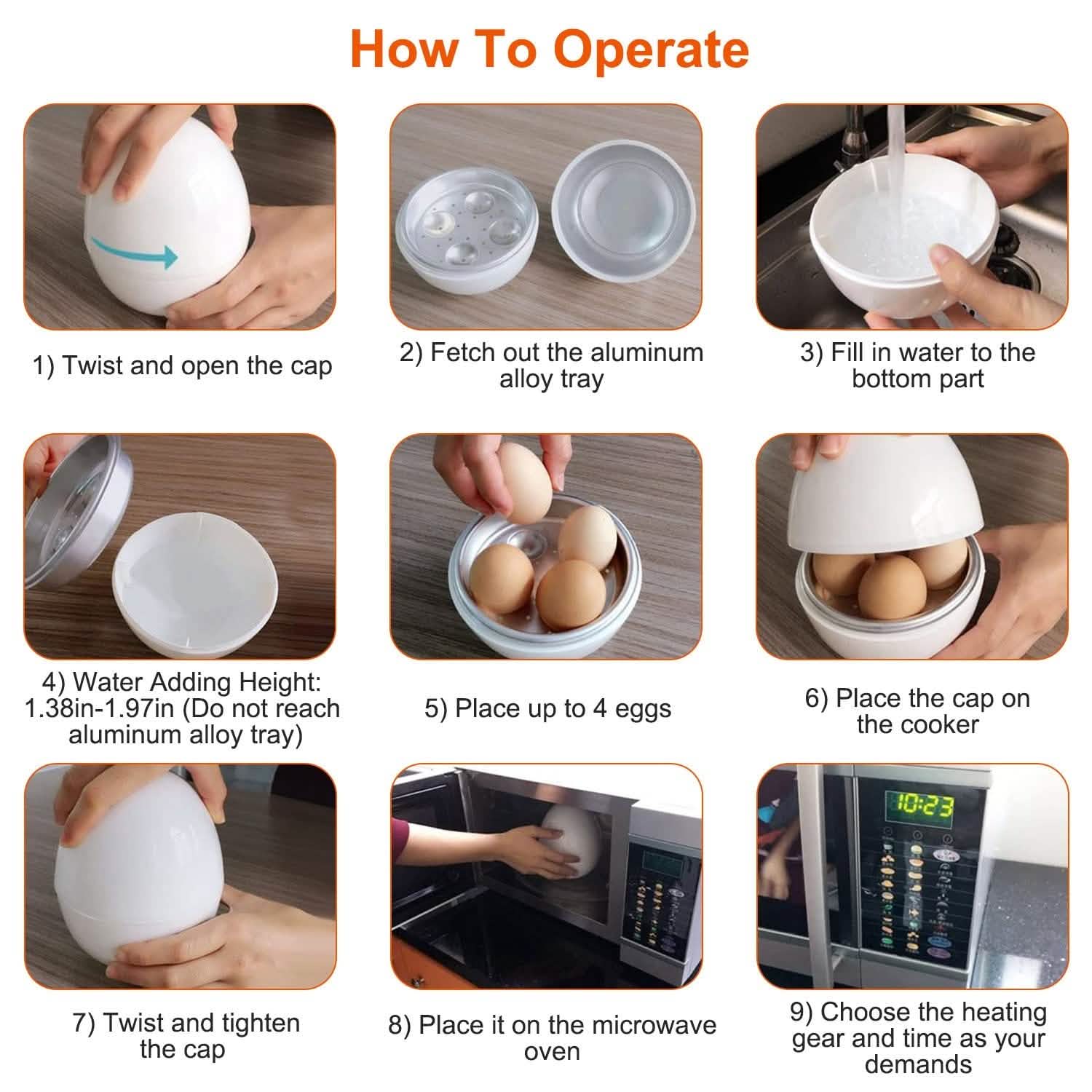 Microwave Egg Broiler Cooker Up to 4 Eggs DailySale