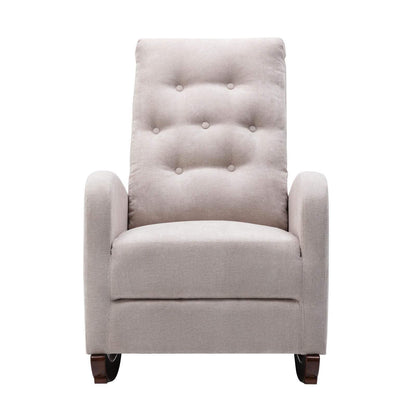 Mid-Century Modern Nursery Rocking Chair Armchair DailySale