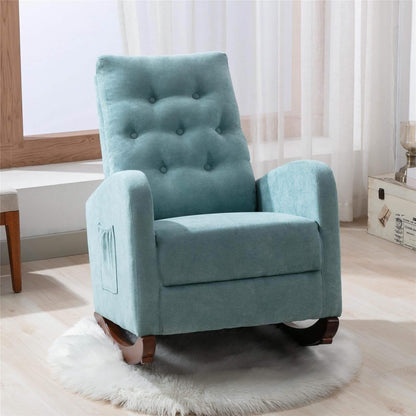 Mid-Century Modern Nursery Rocking Chair Armchair DailySale