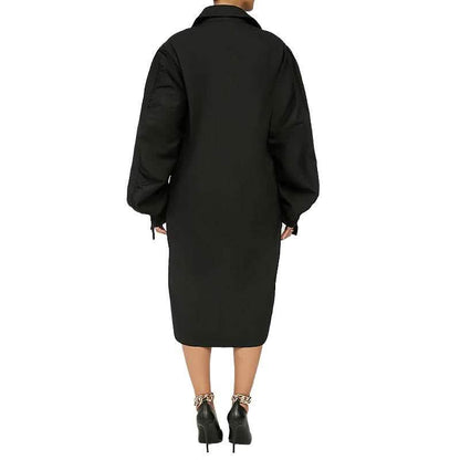 Midi Dress Long Sleeve Classic Spring Summer Casual Modern Oversized DailySale