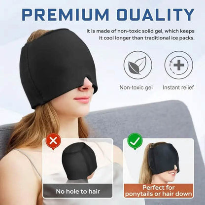 Migraine Relief Double Layer Gel Ice Head Wrap DailySale