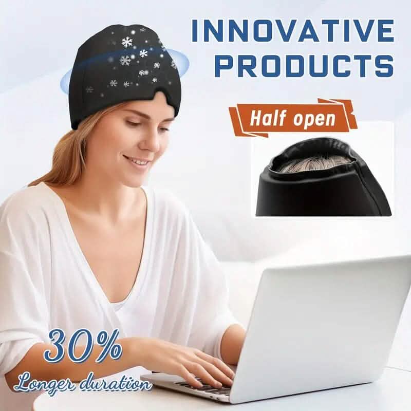Migraine Relief Double Layer Gel Ice Head Wrap DailySale
