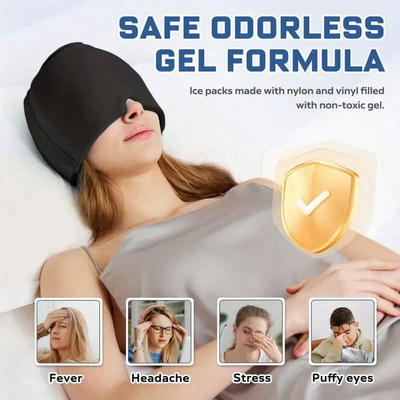 Migraine Relief Double Layer Gel Ice Head Wrap DailySale