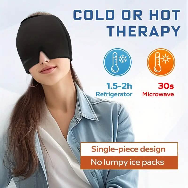 Migraine Relief Double Layer Gel Ice Head Wrap DailySale