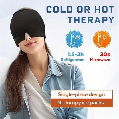 Migraine Relief Double Layer Gel Ice Head Wrap DailySale
