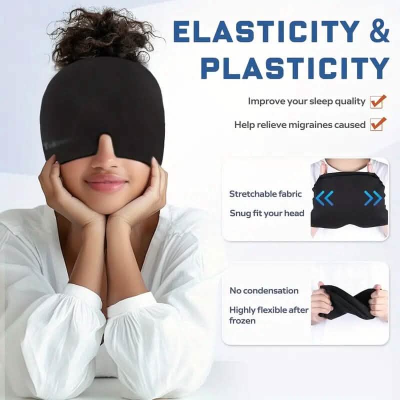 Migraine Relief Double Layer Gel Ice Head Wrap DailySale