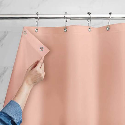 Mildew Resistant Heavyweight Vinyl Shower Curtain Liner with Magnets Metal Grommets DailySale