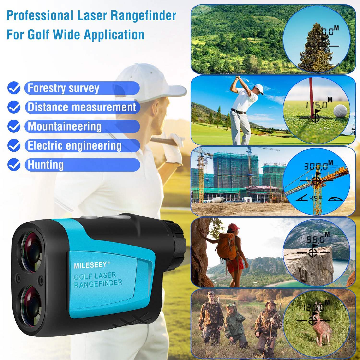Mileseey Professional Precision Laser Golf Rangefinder DailySale