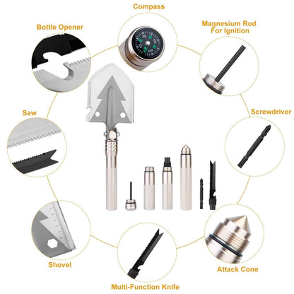 Military Folding Shovel Multifunctional Survival Emergency Spade Tactical Multitool DailySale