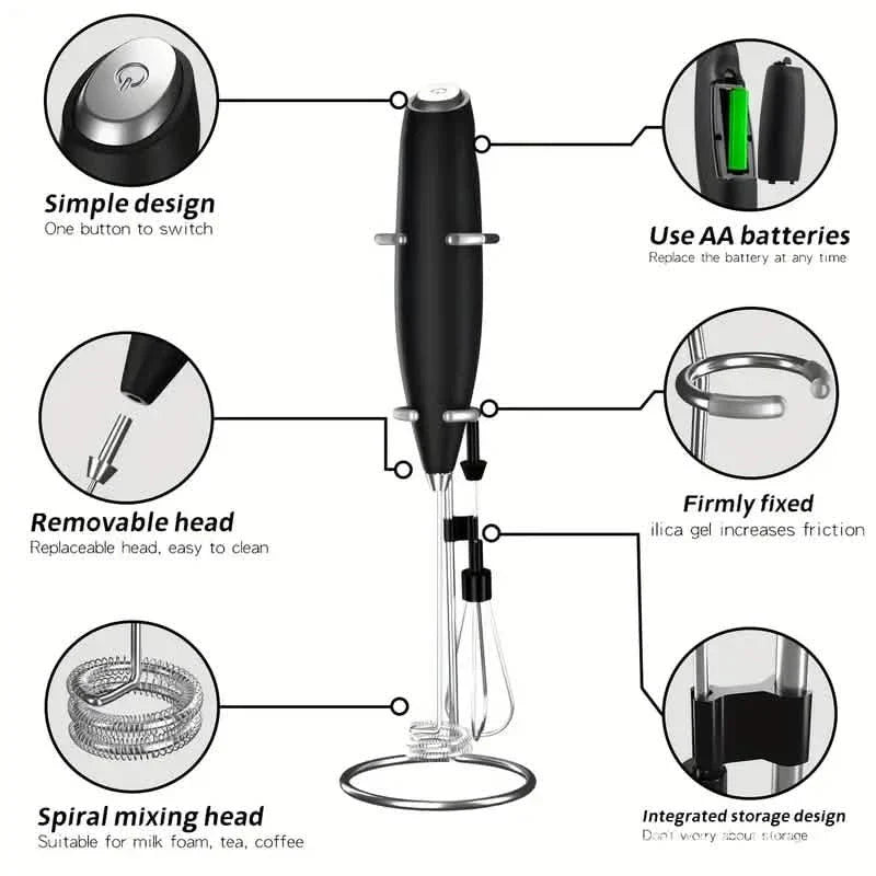 Milk Frother, Handheld Electric Mixer DailySale