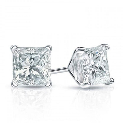 Mina Bloom 2.00 CTTW Princess Cut Stud Earrings DailySale