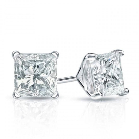 Mina Bloom 2.00 CTTW Princess Cut Stud Earrings DailySale