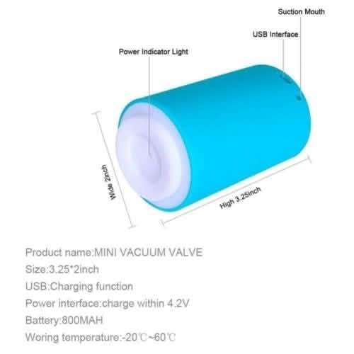 Mini Automatic Compression Vacuum Pump Portable Sealing Food Vacuum Sealer Bags DailySale