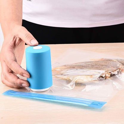 Mini Automatic Compression Vacuum Pump Portable Sealing Food Vacuum Sealer Bags DailySale