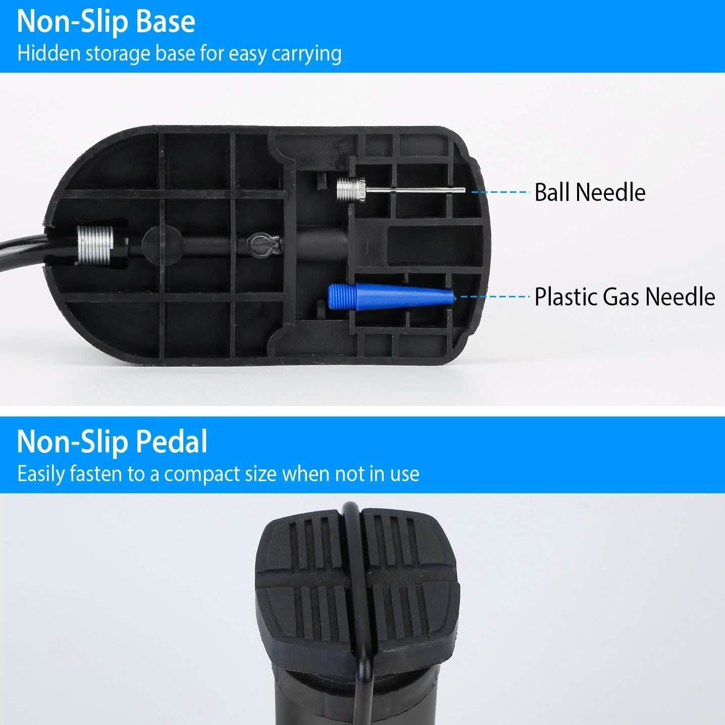 Mini Bike Foot Pump Portable Bicycle Tire Inflator DailySale