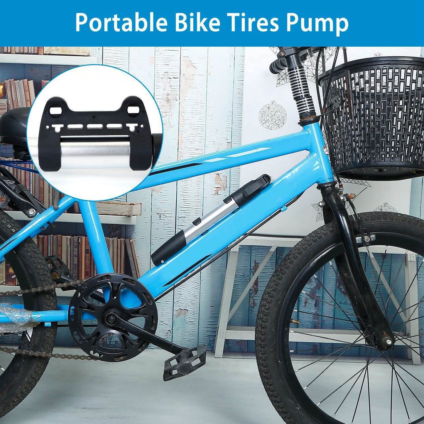 Mini Bike Pump Portable Bicycle Tire Inflator DailySale