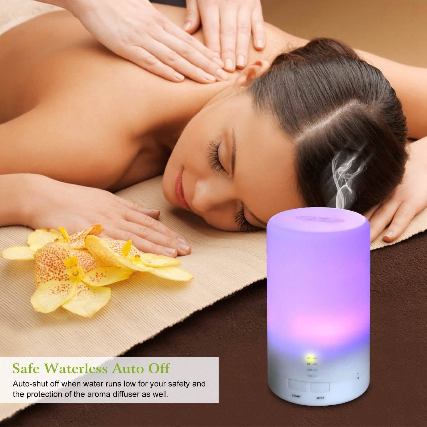 Mini Cool Mist Humidifier with 7 Color LED Lights DailySale