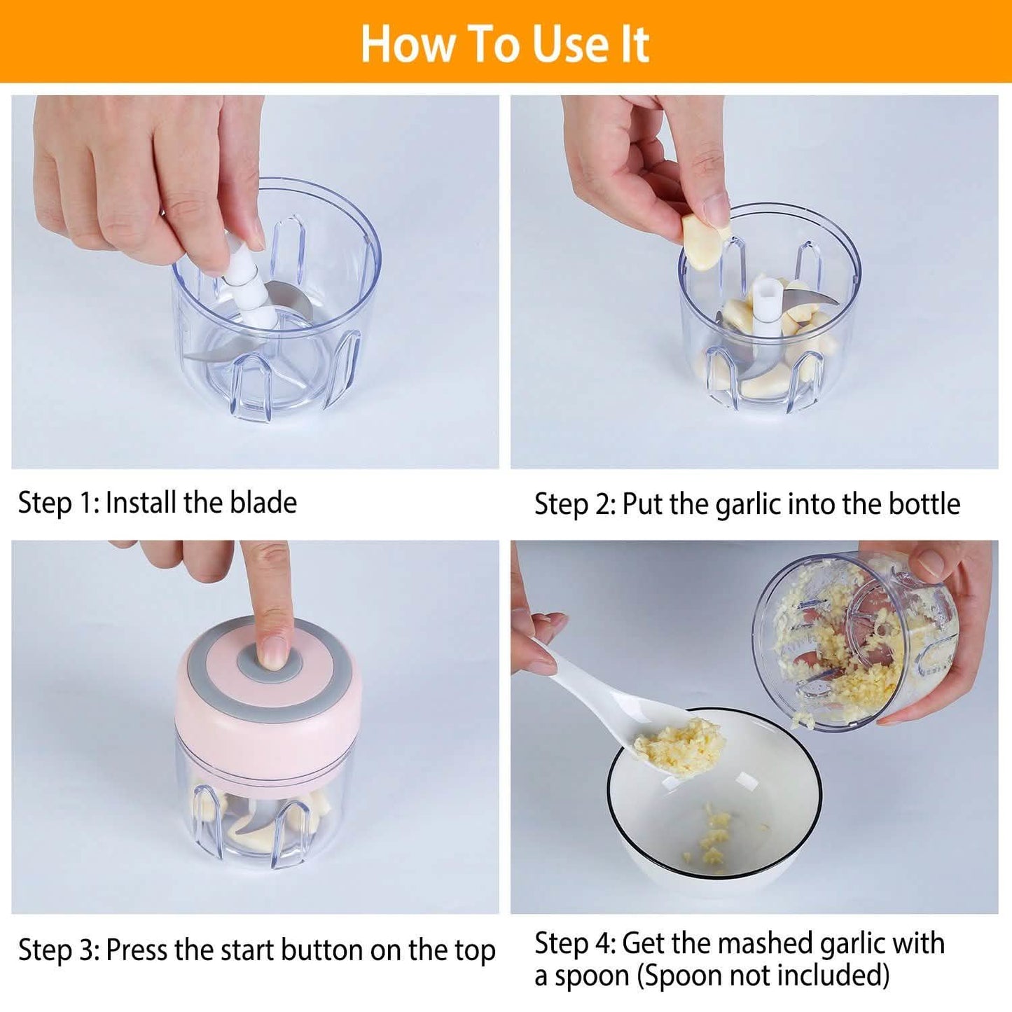 Mini Electric Cordless Garlic Chopper DailySale
