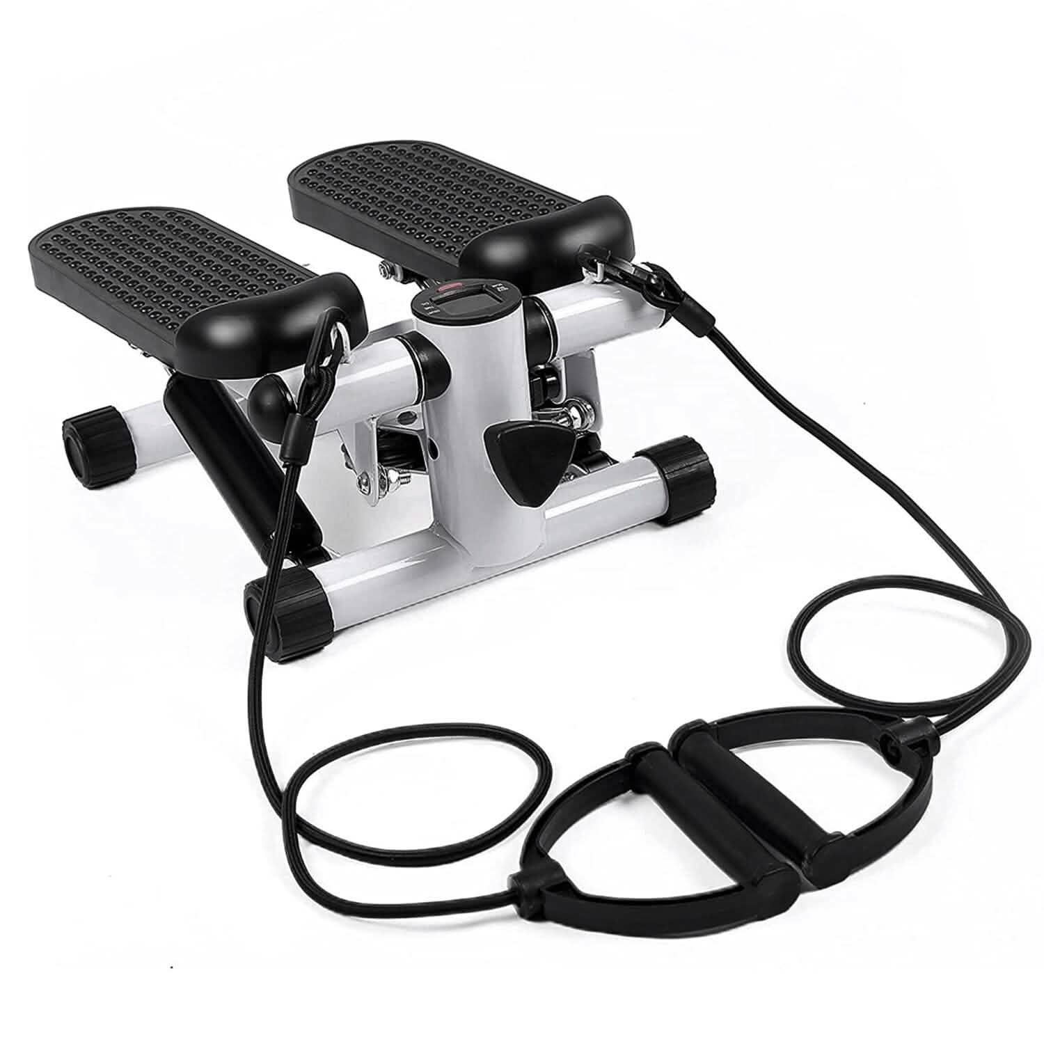 Mini Fitness Stepper with 2 Resistance Bands LCD Monitor DailySale