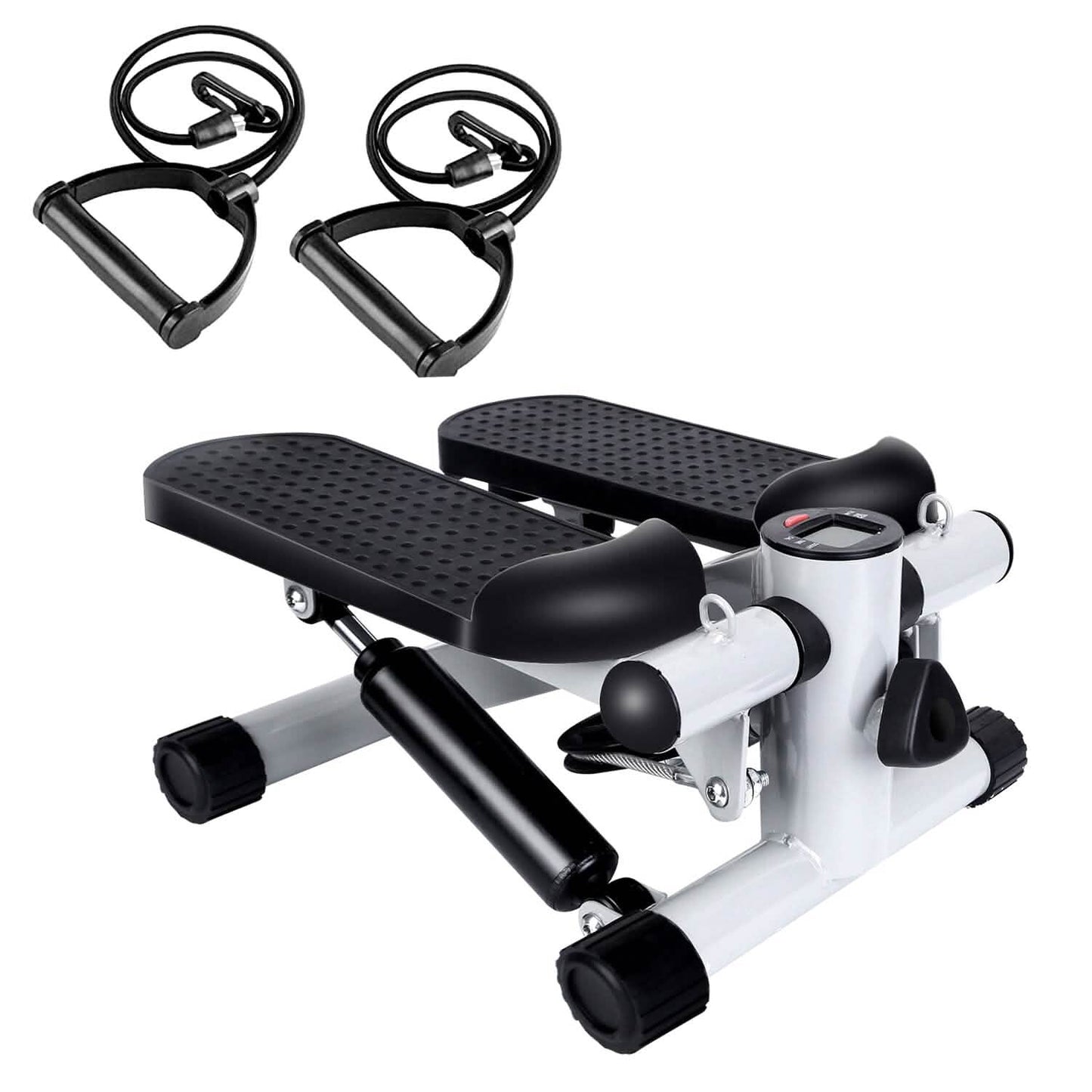 Mini Fitness Stepper with 2 Resistance Bands LCD Monitor DailySale