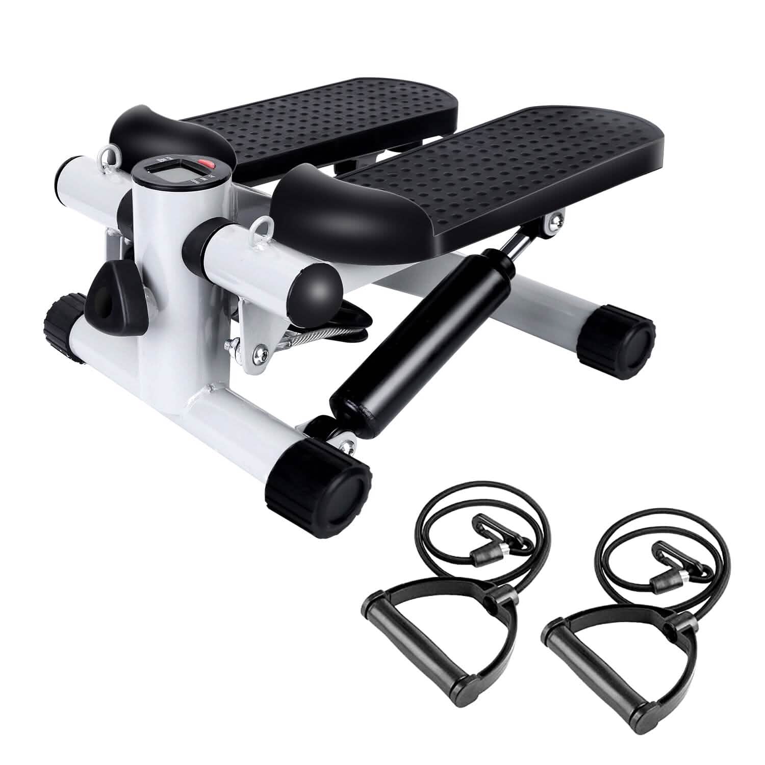 Mini Fitness Stepper with 2 Resistance Bands LCD Monitor DailySale