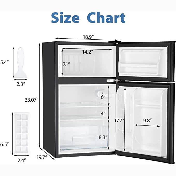 Mini Fridge with Freezer DailySale