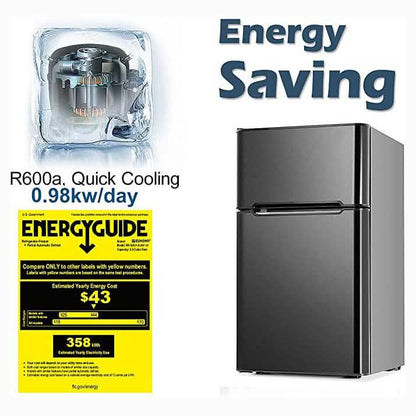 Mini Fridge with Freezer DailySale