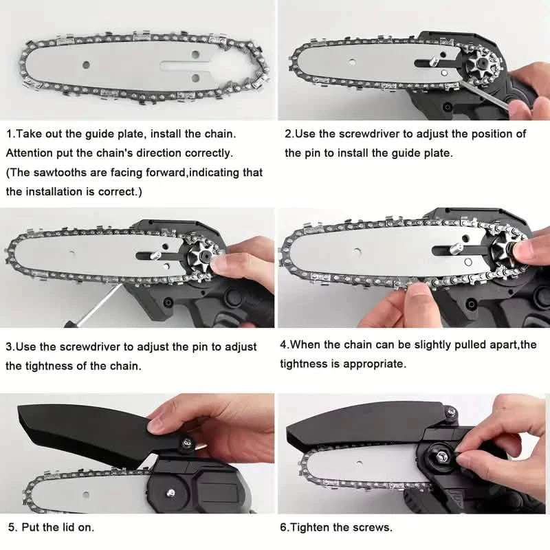 Mini Handheld Chain Saw - Band Saw with Premium Splash Protection, Safety Lock DailySale