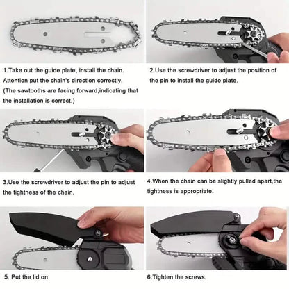 Mini Handheld Chain Saw - Band Saw with Premium Splash Protection, Safety Lock DailySale