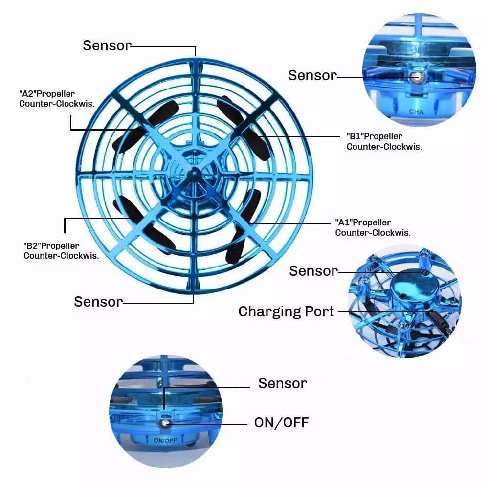 Mini Helicopter UFO RC Drone Infraed Hand Sensing Aircraft DailySale