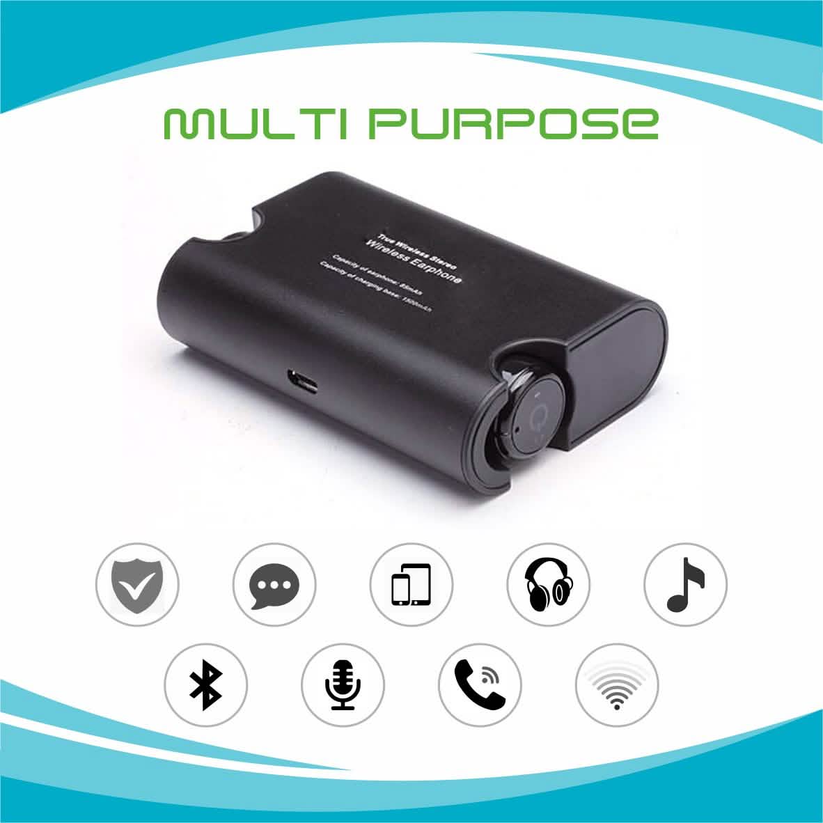 Mini Invisible Wireless Bluetooth 10.0 Stereo In-Ear Headset DailySale