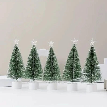 Mini Lighted Colorful Christmas Tree with LED Night Light Acrylic Artificial DailySale