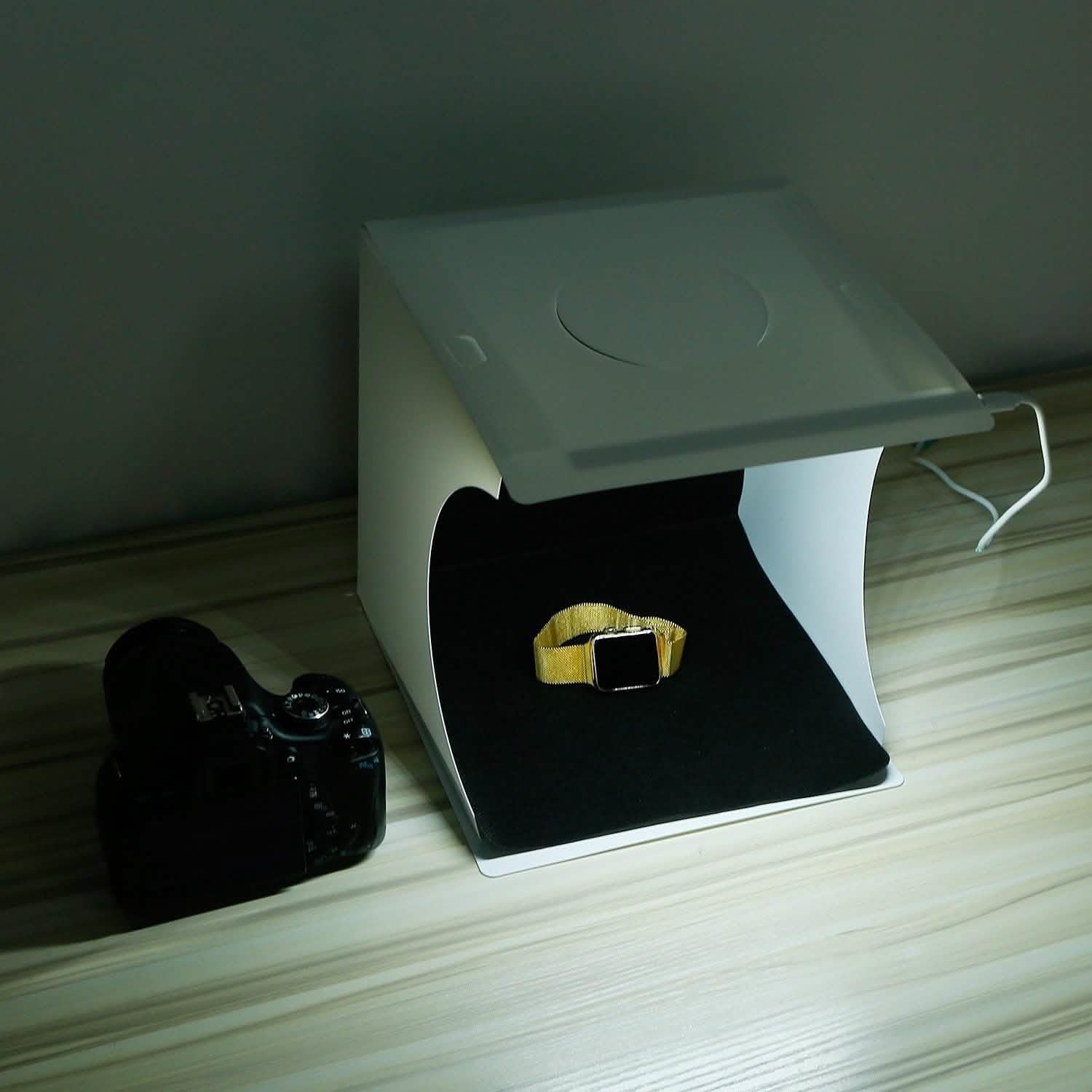 Mini Photo Studio Box Photography with 6 Color Backdrops DailySale