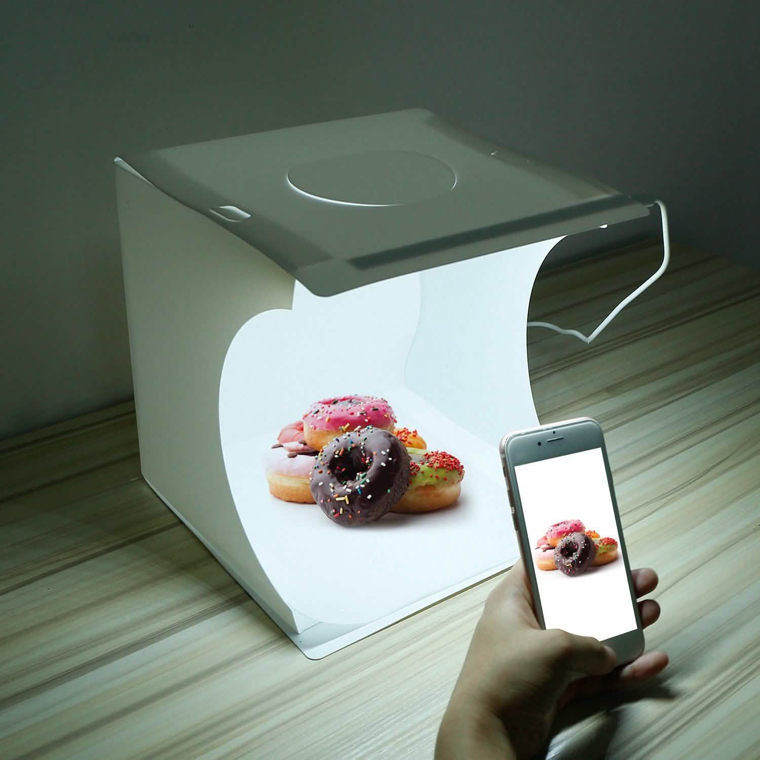 Mini Photo Studio Box Photography with 6 Color Backdrops DailySale