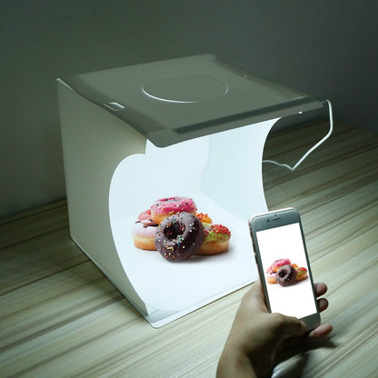 Mini Photo Studio Box Photography with 6 Color Backdrops DailySale
